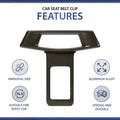 4-Pack: Universal Safety Car Clip Seat Safety Accessories for Most Vehicle, Seat Belts Kit for Cars by DailySale