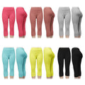 4-Pack: Women's High Waisted Anti Cellulite Solid Leggings by DailySale