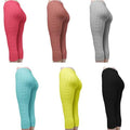 4-Pack: Women's High Waisted Anti Cellulite Solid Leggings by DailySale