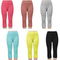 4-Pack: Women's High Waisted Anti Cellulite Solid Leggings by DailySale