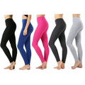 4-Pack: Women's Premium Cotton Full Length Leggings by DailySale