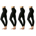 4-Pack: Women's Premium Cotton Full Length Leggings by DailySale