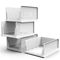 4-Packs: Plastic Storage Box Closet Organizer Foldable Storage with Slide Rail Push-Pull by DailySale