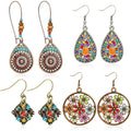 4-Pair: Bohemian Vintage Dangle Earrings by DailySale