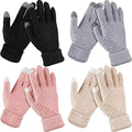 4-Pair: Women's Winter Touch Screen Gloves Warm Fleece by DailySale