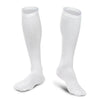 4-Pairs: White L/XL Compression Socks Running Sports Graduated Travel