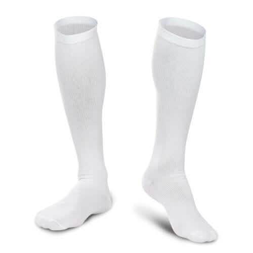4-Pairs: White L/XL Compression Socks Running Sports Graduated Travel by DailySale