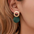 4-Pairs: Women's Holiday Chrome Geometric Ball Earrings by DailySale