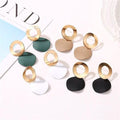 4-Pairs: Women's Holiday Chrome Geometric Ball Earrings by DailySale