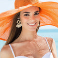 4-Pairs: Women's Rattan Earrings by DailySale