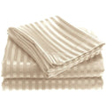 4-Piece: 1800 Series Brushed Microfiber Dobby Striped Sheet Set by DailySale