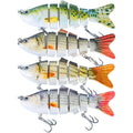 4-Piece: 6 Segment Multi Jointed Lifelike Fish Lures by DailySale