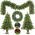 4-Piece: Artificial Christmas Tree Set by DailySale