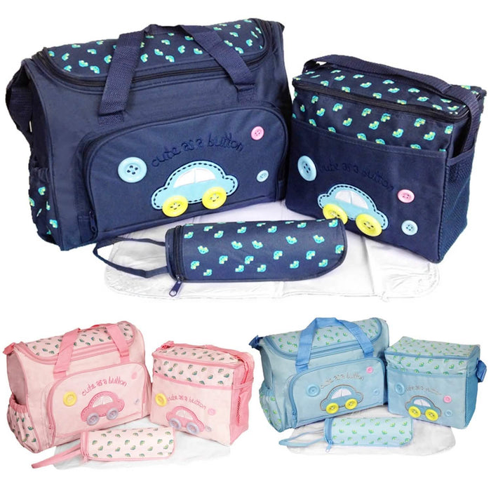 4-Piece: Baby Diaper Tote Bag Set by DailySale