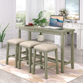 4-Piece: Counter Height Bar Table Set by DailySale