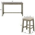 4-Piece: Counter Height Bar Table Set by DailySale