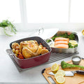 4-Piece: Curtis Stone Dura-Pan Chef Square Saute Set (Refurbished) by DailySale
