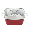 4-Piece: Curtis Stone Dura-Pan Chef Square Saute Set (Refurbished) by DailySale