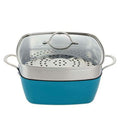 4-Piece: Curtis Stone Dura-Pan Chef Square Saute Set (Refurbished) by DailySale