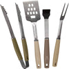 4-Piece: Den Haven Stainless Steel BBQ Accessory Grill Tool Set