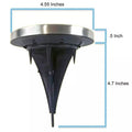 4-Piece: Disk Solar Powered Path Lawn Lights by DailySale