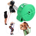4-Piece: Exercise Bands Latex Resistance elastic Band -Pull Up Assist Bands Fitness by DailySale