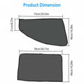 4-Piece: Front Rear Car Window Magnet Covers by DailySale