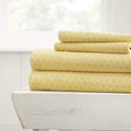 4-Piece: Honeycomb Patterned Sheet Set by DailySale