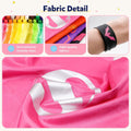 4-Piece: Kids Dress Up Superhero Capes Set and Slap Bracelets for Girls by DailySale