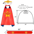 4-Piece: Kids Dress Up Superhero Capes Set and Slap Bracelets for Girls by DailySale