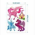 4-Piece: Malkin - Large Unicorn 3D Wall Decal Stickers Set by DailySale