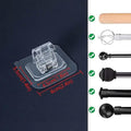4-Piece: No Drill Curtain Rod Hook Holder by DailySale