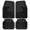 4-Piece: OxGord Universal Fit Heavy-Duty Rubber Car-Floor Mats Set