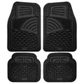 4-Piece: OxGord Universal Fit Heavy-Duty Rubber Car-Floor Mats Set by DailySale