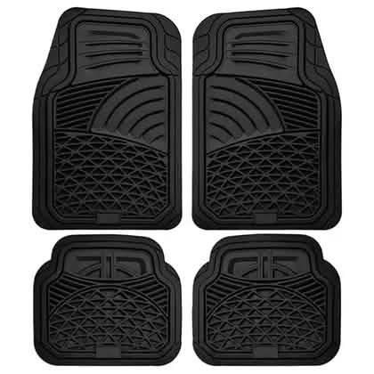 4-Piece: OxGord Universal Fit Heavy-Duty Rubber Car-Floor Mats Set by DailySale
