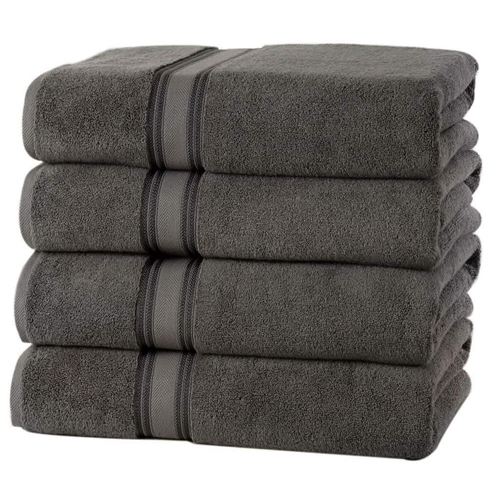 4-Piece Set: 550 GSM Zero Twist Cotton Bath Towels by DailySale