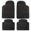 4-Piece Set: Trimmable ClimaProof™ Non-Slip Rubber Floor Mats With Footprint Design