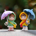 4-Piece Set: Umbrella Girl Figure Statue by DailySale