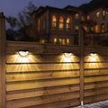 4-Piece: Solar Fence Outdoor Lights by DailySale