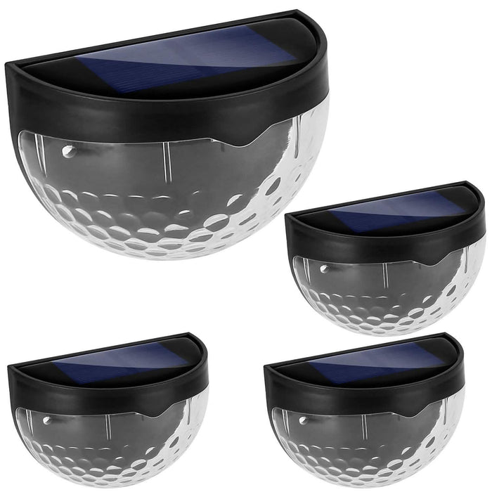 4-Piece: Solar Fence Outdoor Lights by DailySale