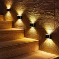 4-Piece: Solar Outdoor 6 LED Waterproof Wall Lights by DailySale