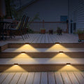 4-Piece: Solar Powered LED Step Lights by DailySale