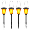 4-Piece: Solar Torch Outdoor Light with Flickering Flame
