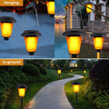 4-Piece: Solar Torch Outdoor Light with Flickering Flame by DailySale
