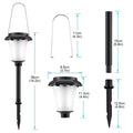 4-Piece: Solar Torch Outdoor Light with Flickering Flame by DailySale