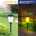4-Piece: Solar Torch Outdoor Light with Flickering Flame by DailySale