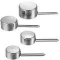 4-Piece: Stainless Steel Measuring Cups Stackable Kitchen Spoons Set by DailySale