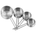4-Piece: Stainless Steel Measuring Cups Stackable Kitchen Spoons Set by DailySale