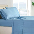 4-Piece: Stripe Smooth Textured Bedding Sheet Set by DailySale