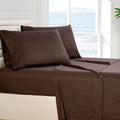 4-Piece: Stripe Smooth Textured Bedding Sheet Set by DailySale